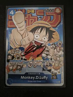 2023 One Piece Card Game Monkey D. Luffy Event Pack Vol. 2 NM [SIGNED BY SHUN O] - Image 1
