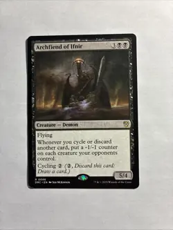 Archfiend of Ifnir - Commander: Aetherdrift MTG Plus Bonus Card!!! - Image 1