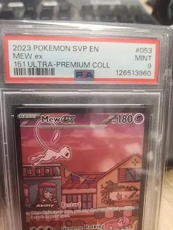 Pokemon TCG 2023 Ultra Premium Collection Mew EX Promo Card #53 PSA 9 Mint - Image 2