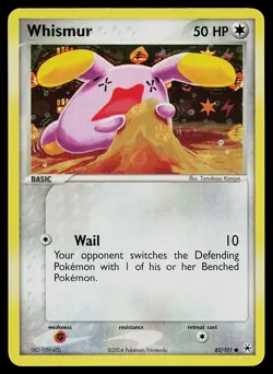 Pokemon Card - Whismur Hidden Legends 82/101 Common Reverse Holo - Image 1
