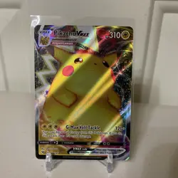 Pikachu Vmax 044/185 Vivid Voltage NM Full Art Ultra Rare Pokemon Card - Image 1