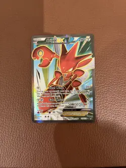Pokemon TCG Trading Card Scizor EX Full Art 119/122 Breakpoint - Image 1