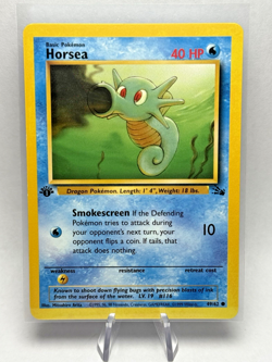 Pokemon Horsea 49/62 Fossil 1st Edition Common Card - NM 💥FAST SHIPPING💥 - Image 1