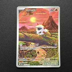 Pokemon TCG Black Bolt Larvesta Card 099/086 Rare English Illustration - Image 1