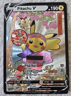 ART CARD ~ Pokemon TCG Pikachu V Victini Illustration Immersive TEXTURED - Image 1