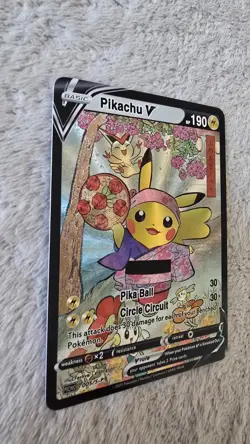 ART CARD ~ Pokemon TCG Pikachu V Victini Illustration Immersive TEXTURED - Image 5
