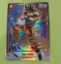 ✨Son Goku SCR Alt Art Secret Rare FB01-139 Dragon Ball Fusion World Card Eng #3 - Image 1