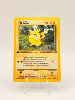 1st Edition Pikachu Ultra Rare 60/64 Pokemon Card #190 Jungle Set - Image 1