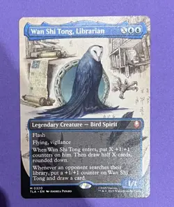MTG Avatar magic the gathering Wan Shi Tong, Librarian (M320) full art - Image 1