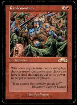 Pandemonium LP Light Play Exodus MTG [6731] - Image 1