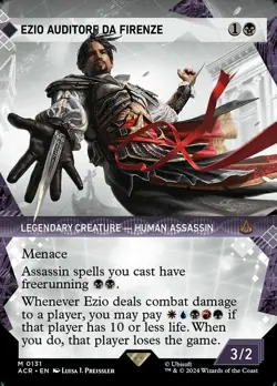 MTG Ezio Auditore da Firenze - Foil - Showcase, Light Play, English Universes Be - Image 1