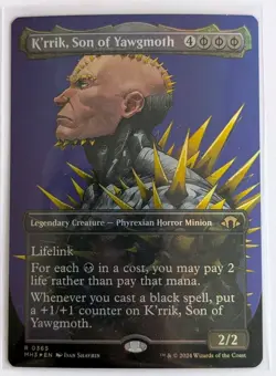 K'rrik, Son of Yawgmoth (Borderless) Modern Horizons 3 Foil - MTG RARE - Image 1