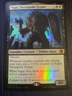 MTG Magic Vogar, Necropolis Tyrant Magic Game Night: Free-For-All Foil Mythic NM - Image 1