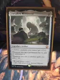 Forsaken Monument MTG Commander MH3 Mythic Artifact Mana Doubler Mint Condition - Image 1