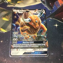 Tauros GX ~ 100/149 ~ Half Art ~ SUN & MOON ~ NEAR MINT ~ Pokemon Card - Image 1