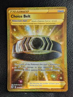 Choice Belt - 211/189 Astral Radiance (Pokemon) Golden Secret Rare - Image 1