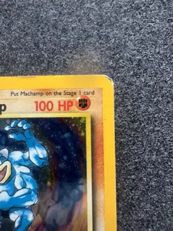 Pokemon Karte Machamp Holo 1. Edition 8/102 Base Set Englisch Poor - Image 4