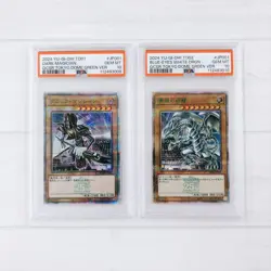 PSA 10 Dark Magician Blue-Eyes White Dragon Tokyo Dome 25th TD01-JP001 02 SEQ - Image 1
