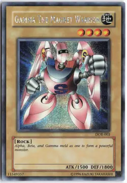 Yugioh - Gamma the Magnet Warrior DOR-003 Unlimited - Duelist of the Roses - Image 1