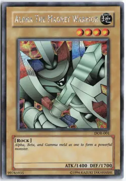 Yugioh - Alpha the Magnet Warrior DOR-001 Unlimited - Duelist of the Roses - Image 1