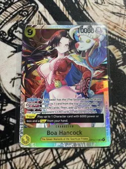 English One Piece CCG Boa Hancock SR OP14-112 The Azure Sea's Seven In-Hand - Image 1