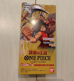 BANDAI ONE PIECE Card Game Kingdom Of Plots OP-04 Booster Box Japanese Unopened - Image 1