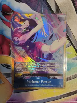 One Piece TCG Perfume Femur OP07-057 Best Selection Vol 4 Alt Art - Image 1