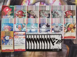 One Piece TCG Tony Tony.Chopper Deck 61 Card Red Green OP08-001 007 015 - Image 1