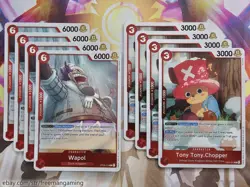One Piece TCG Tony Tony.Chopper Deck 61 Card Red Green OP08-001 007 015 - Image 4