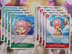 One Piece TCG Tony Tony.Chopper Deck 61 Card Red Green OP08-001 007 015 - Image 5