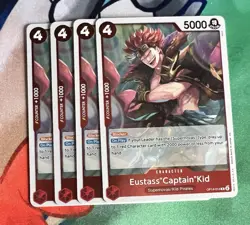 One Piece TCG Eustass”Captain”Kid OP14-063 R Playset (x4 Cards) - Image 1