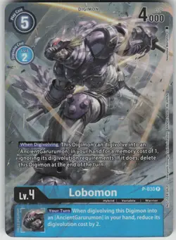 Digimon TCG Lobomon - P-030 (2nd Anniversary Frontier Card) Promo P-030 P - Image 1