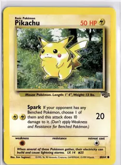 Pokemon TCG Pikachu Jungle 60/64 Regular Trading Card TCG - Image 3