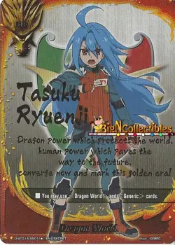 Buddyfight 1x D-BT01A-SS01/*EN - SECRET - Dragon World Flag Card (Tasuku Ryuenji - Image 1