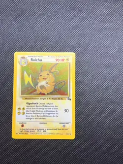 Raichu 14/62 Holo Fossil Pokemon Card TCG WOTC LP - Image 1