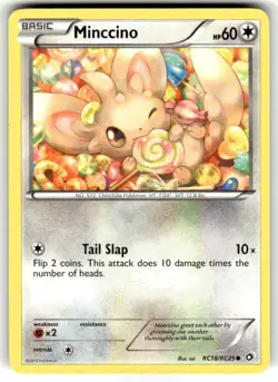Minccino RC18/RC25 - BW Legendary Treasures Radiant Collection - NM Pokemon Card - Image 1