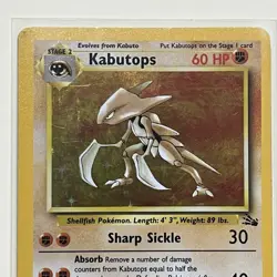 Pokemon TCG Kabutops Holo Rare Unlimited Card 9/62 Fossil WOTC 1999 LP - Image 3