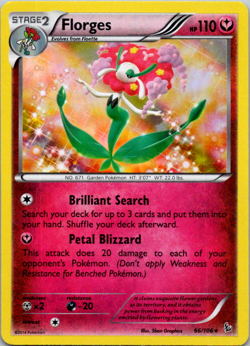Florges 66/106 Holo Rare XY - Flashfire Pokemon Card Tcg LP Ship Now 2014 - Image 1