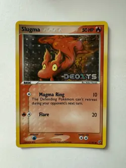 Pokemon Slugma 75/107 Reverse Holo EX Deoxys 2005 Trading Card - Image 1