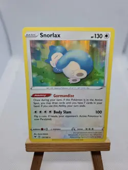 Snorlax 131/185 Holographic Rare Vivid Voltage Pokemon TCG Trading Card - Image 1