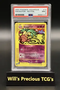 PSA 9 Exeggutor 13/147 Aquapolis 2003 Reverse Holo Pokemon Card E Series WOTC - Image 1