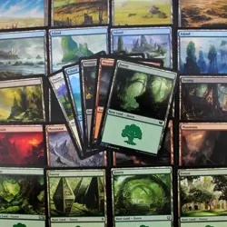 500 Basic Lands MTG - 100 of Each Color! Magic The Gathering Bulk Lot Set Mana - Image 1