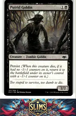 Magic the Gathering MTG Modern Horizons Putrid Goblin #101 Buy 2 Get 1 - Image 1
