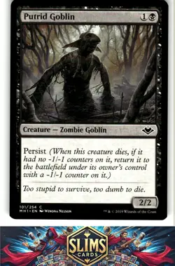 Magic the Gathering MTG Modern Horizons Putrid Goblin #101 Buy 2 Get 1 - Image 1