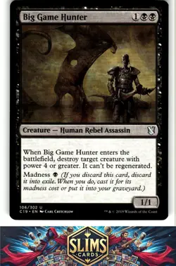 Magic the Gathering MTG Commander 2019 Big Game Hunter #106 Buy 2 Get 1 - Image 1