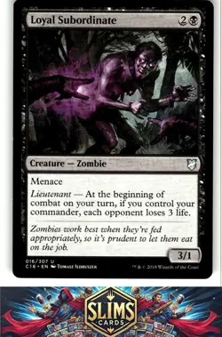 Magic the Gathering MTG Commander 2018 Loyal Subordinate #16 Buy 2 Get 1 - Image 1