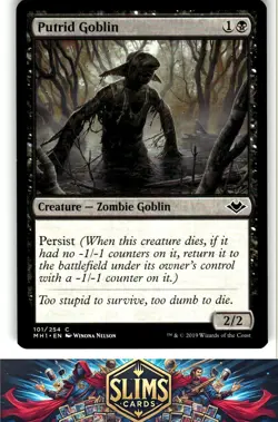 Magic the Gathering MTG Modern Horizons Putrid Goblin #101 Buy 2 Get 1 - Image 1
