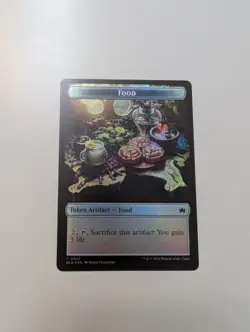 MTG - Food/Bushy Bodyguard Token (Foil) - Bloomburrow NM/M Condition - Image 1