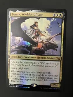 FOIL Prerelease TOMIK, WIELDER OF LAW mtg NM Murders at Karlov Manor - Image 1