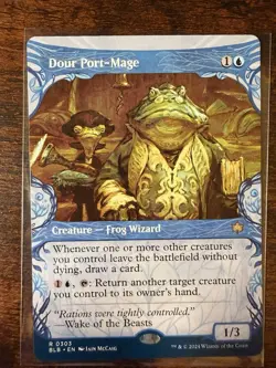 MTG - Bloomburrow - Dour Port-Mage Showcase Rare - 303 - NM-Mint! - Image 1